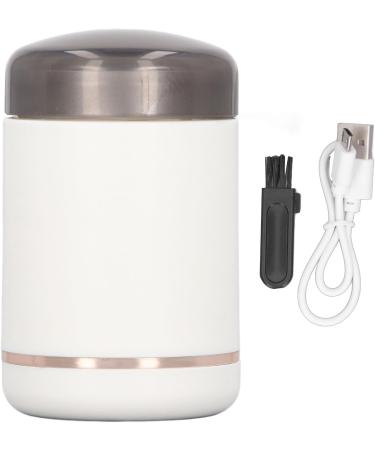 Electric Beard Trimmer Portable 6000RPM 3W Mini Beard Trimmer ABS Aluminum Alloy USB Charging Pocket Size for Travel (White) - Buy Online on GoSupps.com
