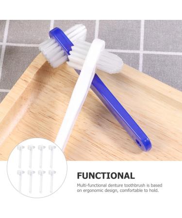 JECOMPRIS 8-Part Prosthesis Brush Set - Hard Solid Heads & Flat Bristles for Cleaning Artificial Teeth & Braces - Ideal for Dentures & Mouthguards - Buy Online on GoSupps.com