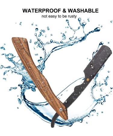 Benkeg Razor - Premium Wooden Handle Folding Razor for Beard Care | Stainless Steel Shaving Tool - Buy Online on GoSupps.com