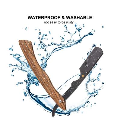Fesjoy Wooden Handle Folding Razor - Stainless Steel Beard Care Shaving Tool - Buy Online on GoSupps.com