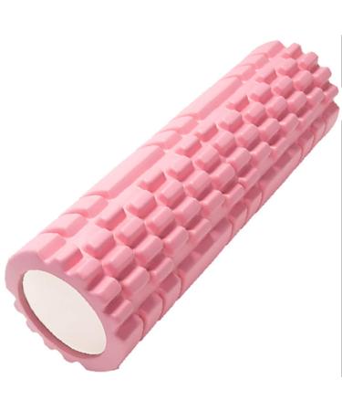 Pilates role including Yoga column - pink fascia roll Sport foam roll Multifunctional foam roller is ideal for muscle strength fitness and massage of the fascia.