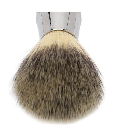 Portable Shaving Brush for Men | Synthetic Bristles Curved Handle & Minimal Hair Loss - Ideal for Travel - Buy Online on GoSupps.com