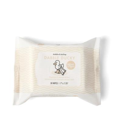 Dabble & Dollop Infant Face & Neck Wipes - Natural Baby Wipes Fragrance & Essential Oil-Free 100% USA-made Compostable Plant-Based Fibers Vegan 1 Count (Pack of 1)