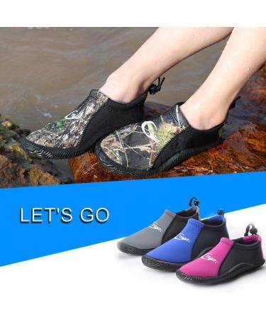 Dive Boots Neoprene Wetsuit Booties 3MM Grey - Men/Women 5/6 | Quick-Dry Anti-Slip Water Sports Boots for Scuba Diving, Surfing, Fishing, Kayaking - Buy Online on GoSupps.com