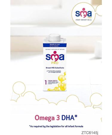 SMA PRO First Infant Baby Milk 6+ months Ready to Drink Liquid Formula 3x200ml - Buy Online on GoSupps.com