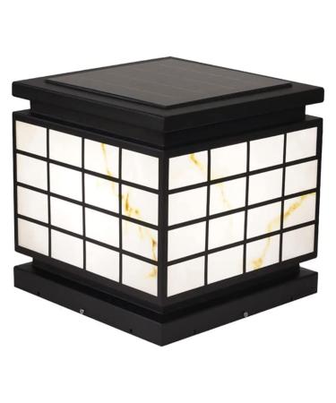 Courtyard Light Solar Outdoor Lamp Post Lights Square Waterproof Exterior Lantern Lighting Fixtures Garden Patio Yard Pathway Driveway Landscape Path Lights (Size : 32 * 32 * 28cm) ()