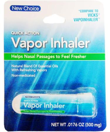 6-Pack Vapor Inhaler for Sinus Nasal Decongestant, Allergy Relief with Essential Oils - Buy Online on GoSupps.com
