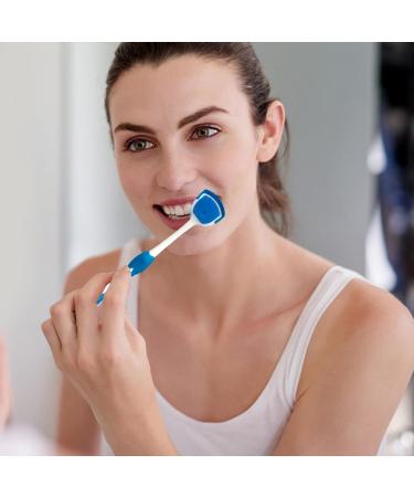 4-Piece Tongue Cleaner Brush Set - Oral Care Scraper for Adults & Kids - Travel-Friendly - WHU710 (White One Size) - Buy Online on GoSupps.com