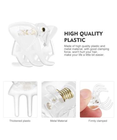 Frcolor 24 Mini Transparent Hair Clips - Non-Slip Plastic Barrettes for Women & Girls | Perfect Hair Grips for All Hair Types - Buy Online on GoSupps.com