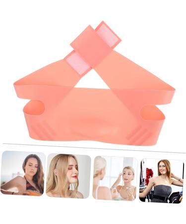 Angoily Silicone Beauty -lifting Artifact Chin Lift Strap Thin Belt Facial Firming Band V Line Belt Anti-aging Facial Silica Gel Pink Small Powder - Buy Online on GoSupps.com