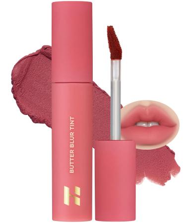 HOLIKA HOLIKA Butter Blur Lip Tint (09 VINE) - Korean Matte Lip Tint Lightweight High-Pigmented Lips Velvety Silky Smooth K-Beauty Lip Makeup Long Wearing Formula