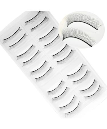 YESHUTIME 10 Pairs Practice Fake Lashes Waterproof False Eyelashes False Eyelashes Strips Ladies and Girls