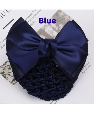 2 PCS Bowknot Hair Net Professional Bowknot Hair Clip Bow Barrette Bun Cover Bun Net for Women Girls - Buy Online on GoSupps.com