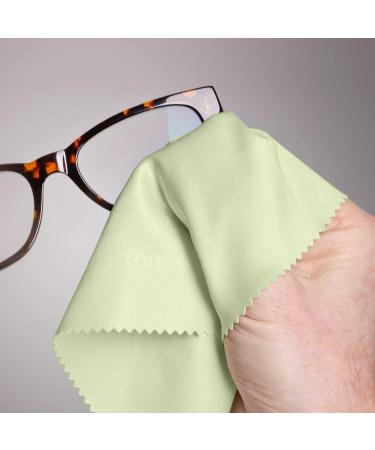Biodegradable Glasses Cleaning Cloths - 50% Microfiber 7 Pack (20x20 cm) Eco-Friendly Color Mix - Buy Online on GoSupps.com