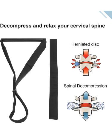 Y Strap Neck Stretcher Strap Chiropractic Decompression Traction Band Stretched Hanging Neck Brace with Adjustable Stretching Strength - Buy Online on GoSupps.com