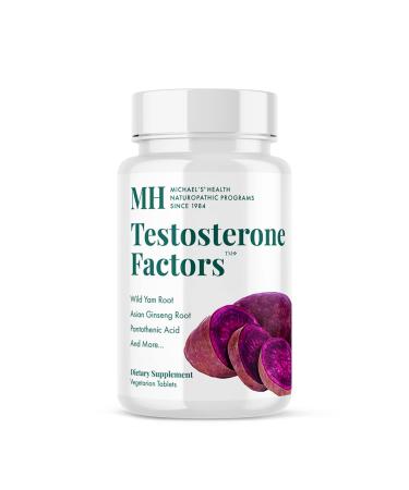 MICHAEL'S Health Naturopathic Programs Testosterone Factors - 60 Vegetarian Tablets - Nutrients to Support Testosterone Production - Kosher - 90 Servings 90 Count (Pack of 1)