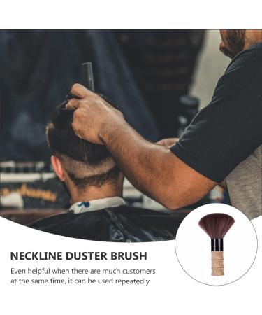 Lurrose Color Duster Barber Salon Brush Hair Cutting Neck Duster Brush Professional to Remove Loose Hair from Neckline and Ears After Haircut Stand Up Base Random Neck - Buy Online on GoSupps.com
