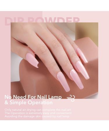 Aokitec 28g Dip Powder Thin Pink Thin Pink Color Nail Dipping Powder French Powder Pro Collection System Nail Art Starter Manicure Salon DIY at Home Odor-Free&Long-Lasting No Needed Nail - Buy Online on GoSupps.com