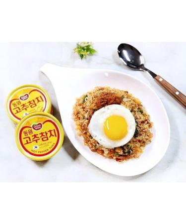 Dongwon Korean Canned Chunk Tuna Fish with Hot Pepper Sauce 150g (Pack of 5) - Buy Online on GoSupps.com