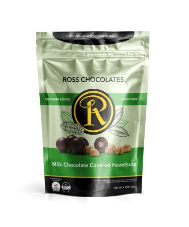 Ross Chocolate Milk Chocolate Covered Hazelnuts Sweetened with Stevia 120g (Pack of 1)
