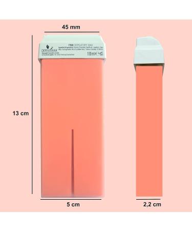 Dermawax Roll-On Wax Heater Pink TIO2 Warmwax Set - Effective Hair Removal & Leg Waxing with Fleece Strips - International Shipping - Buy Online on GoSupps.com