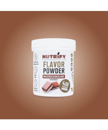  Nutrify NUTRIFY Advanced Nutrition Milk Chocolate Flavor Powder 150g milk chocolate flavor powder 7.5 kcal per serving vegan lactose-free gluten-free - Buy Online on GoSupps.com