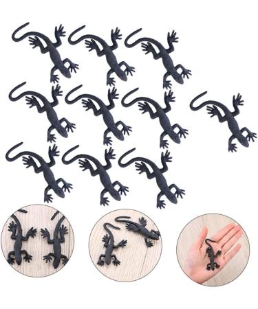 10-Pack Halloween Simulation Gecko Toys - Creepy Mini Gecko Party Props & Decorations (3.5x8cm) - Buy Online on GoSupps.com
