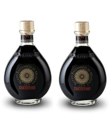 Due Vittorie Oro Gold Balsamic Vinegar without Pourer, Imported from Italy, 8.45fl oz / 250ml (2 pack) Without Pourer 8.45 Fl Oz (Pack of 2)
