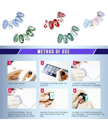 4-Piece Christmas Nail Art Stamp Plates - Santa Snowflake Reindeer & Stocking Designs for Festive Nail Decor - Buy Online on GoSupps.com