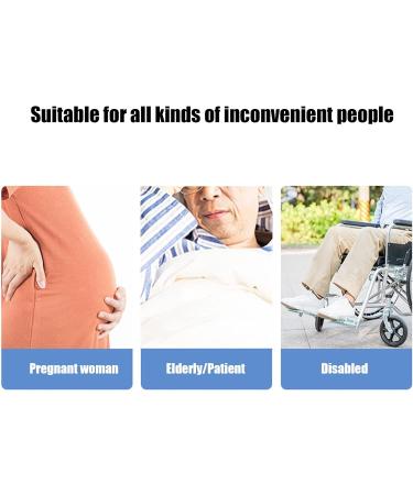 Toilet Wiper Aid | Long Handle Self-Wipe Tool for Comfort | Ideal for Seniors & Pregnant | Easy Wipe Solution (1 Pack Blue) - Buy Online on GoSupps.com