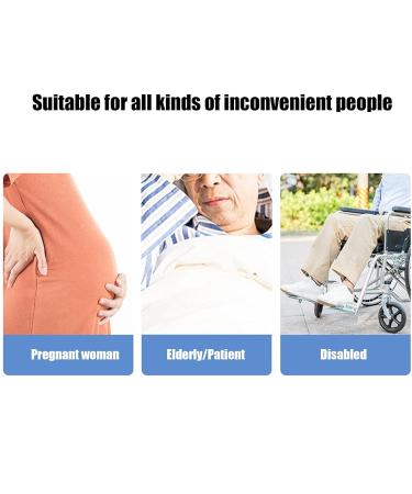 Toilet Wiping Aid with Long Handle - Comfort Bottom Wiper for Seniors & Pregnant Women - 15.7 Inch Self-Wipe Assistant - Buy Online on GoSupps.com