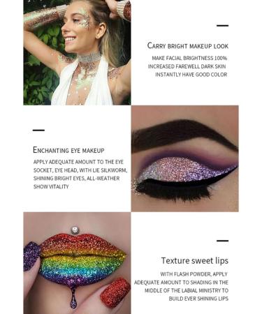 12 Mix Color Glitter Powder Dust Nail Art Acrylic Glitter Powder Nail Tips Decoration DIY Nail Art Pigment Glitter Dust Powder Set Nail Art Glitter Powder - Buy Online on GoSupps.com