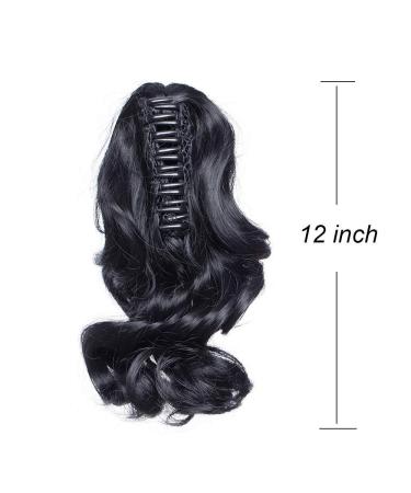 Sego Ponytail Extension - Voluminous Wavy Black Hair Piece for Realistic Look | 30 cm (110 g) - Perfect Hair Braid & Extension for International Shipping - Buy Online on GoSupps.com