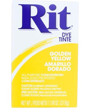Rit 42 1 Oz Golden Yellow Powder Dye - Vibrant Color for Fabric Craft & DIY Projects | International Shipping Available - Buy Online on GoSupps.com