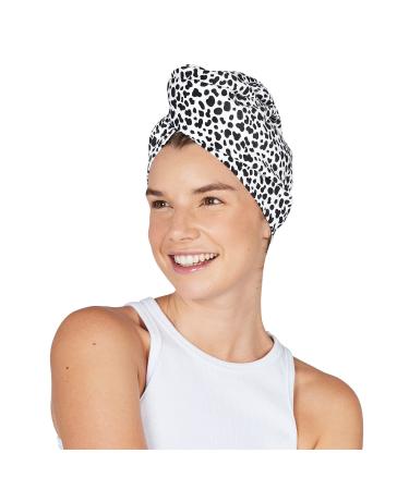 Dock & Bay Turban Hair Towel - for Home & The Beach - Super Absorbent  Quick Dry - Animal Kingdom - Charming Dalmatian  One Size Animal Kingdom - Charming Dalmatian One Size