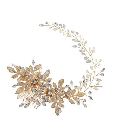 MAGICLULU 1pc Comb Alloy Headdress Bridal Headdress Wedding Hair Decoration Bridal Hair Accessories Wedding Hair Accessories Creative Wedding Hairpin Bride Headdress Hair Pin