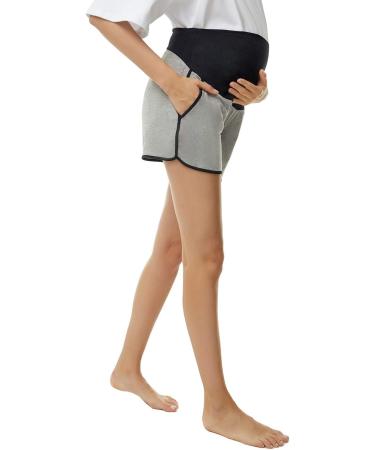 Love2Mi Women's Maternity Tights Leggings - Comfy Stretch Pregnancy Pants (S Black/Grey) - Buy Online on GoSupps.com