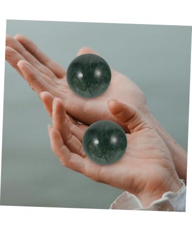 Iwowhero 2st Jade Fitness Handballs - Chinese Silent Acupressure & Magnetic Baoding Balls for Massage | Marble Jade Handball Tool - Buy Online on GoSupps.com