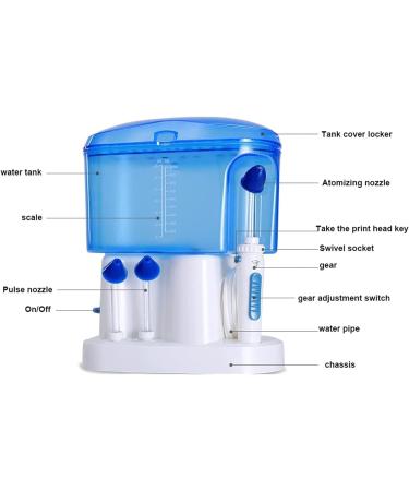 Sinus Rinse Kit With Pressure Adjustable Nasal Wash Irrigation Device 1000ml Large Capacity Water Tank Nose Cleaner - Buy Online on GoSupps.com