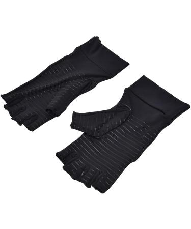 Copper Arthritis Compression Gloves for Pain Relief | Fingerless Daily Wear | Suitable for All Seasons (S - Buy Online on GoSupps.com