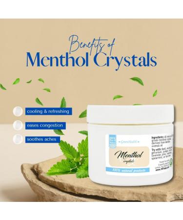 Buy GreenHealth 8oz Menthol Crystals | Pure High-Quality Fast Shipping Worldwide - Buy Online on GoSupps.com