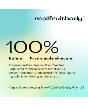 Real Fruit Body Facial Hydration Duo - 100% Pure & Natural Cold-Pressed Leaping Bunny Certified Cruelty-Free Organic and Vegan - 2 Fl Ounces | 60 ml - Buy Online on GoSupps.com
