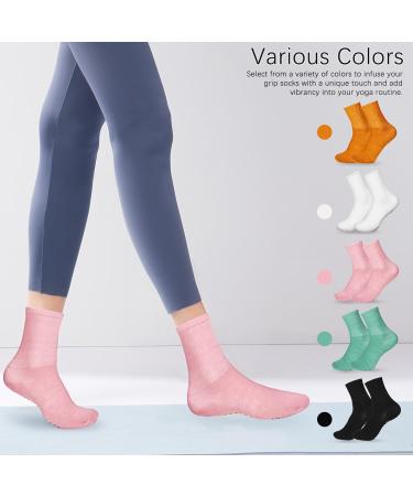  Beavorty Beavorty Grip Pilates Socks For Women 5 Pairs Non-Slip Yoga Socks Sports Socks Breathable Dance Socks For Bar Ballet Barefoot Workout - Buy Online on GoSupps.com