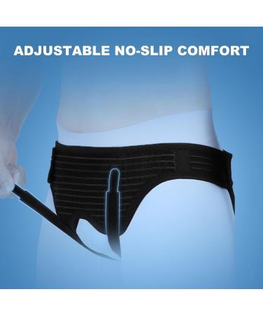 QIFANGHE Hernia Belt For Men Inguinal Hernia Belt For Men Bilateraldouble Inguinal Hernia Inguinal Hernia Support Adjustable Left And Right Hip Protectors With 4 Compression Pads XL - Buy Online on GoSupps.com
