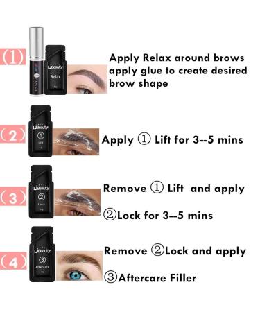 Libeauty Brow Lift & Lamination Kit - 3 Minute Eyebrow Perm for Fuller Brow Look and Curled Eyelashes | Home Perming Kit - Buy Online on GoSupps.com