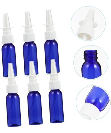 FOMIYES 6pcs Round Shoulder Nasal Spray Bottles - Travel Cosmetic Containers - Refillable Glass Cleaner Spray - Blue Sub Bottle - Buy Online on GoSupps.com
