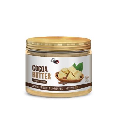 Pure Nutrition Cocoa Butter Organic 250g Unrefined Cold Pressed Extra Virgin 100% Pure Natural For Baking Cooking Cosmetics Stretch Marks Skin Hair Body Butter Cocoa Butter Organic Formula