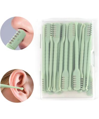 VANANA 2 in 1 Nose Hair Trimmer & Ear Wax Remover - Dual Edge Nasal Clipper for Men & Women Green | 30 Pieces with Storage Box - Buy Online on GoSupps.com