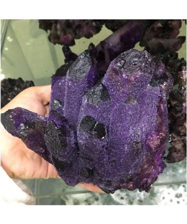 Natural Amethyst Angel Aura Quartz Crystal Cluster Specimen Gift HOMEZHOU - Buy Online on GoSupps.com