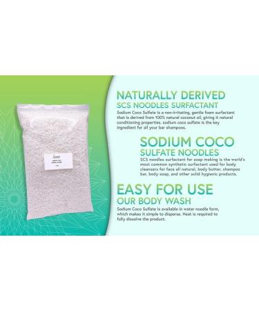 Soapeauty Coconut Oil SCS Noodles - 16 OZ for Skin Care, Shampoo, Conditioner, Soap Making Supplies - Buy Online on GoSupps.com